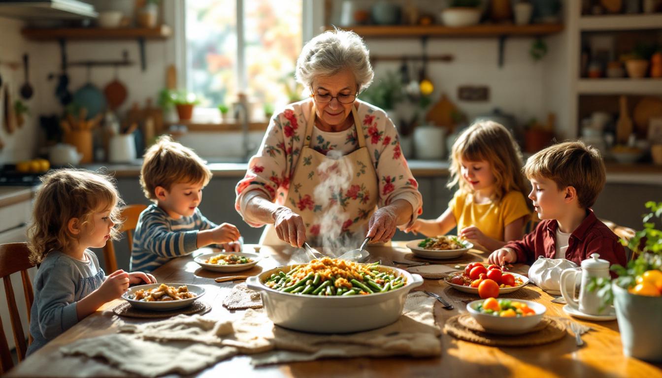 heerlijke sperziebonenschotel met gehakt, een traditioneel familierecht dat generaties lang geliefd blijft. eenvoudig te maken en altijd smaakvol.