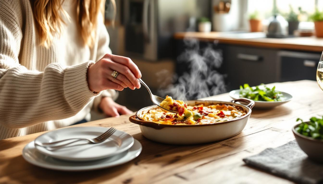 ontdek ons snelle en hartige spruitjesgratin met spekjes recept, perfect voor elk diner en gegarandeerd een succes bij iedereen!