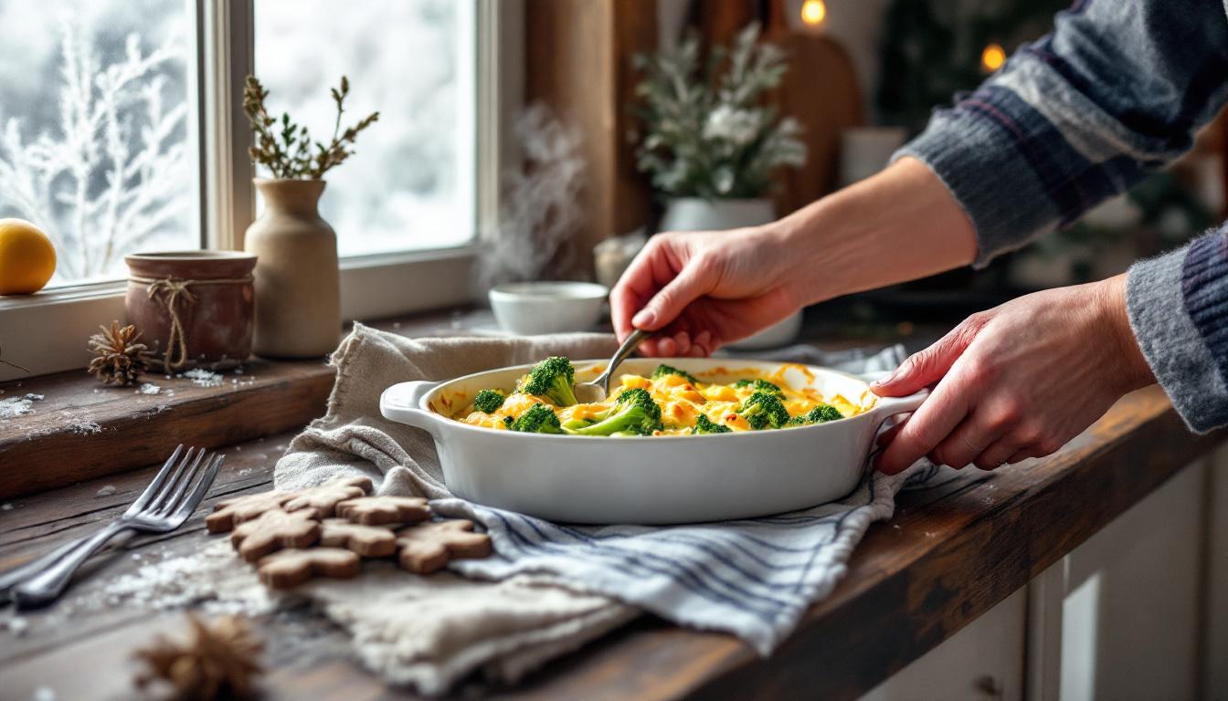 ontdek onze hollandse broccoligratin, het perfecte winterse comfortgerecht boordevol smaak en warmte voor koude dagen.