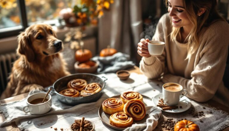 ontdek de heerlijke pompoen-kaneelbroodjes, de populaire herfsttraktatie waar iedereen het over heeft. perfect voor gezellige dagen in het seizoen!